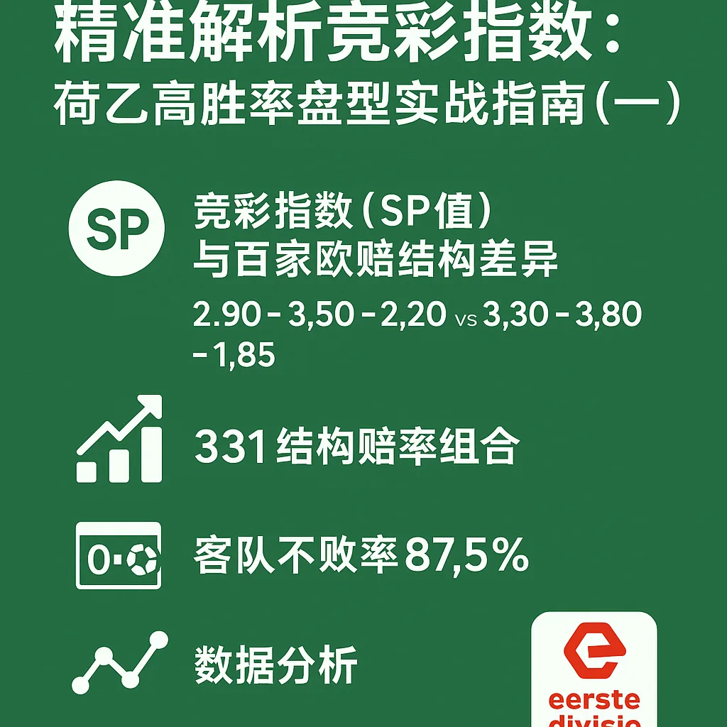 精准解析竞彩指数:荷乙高胜率盘型实战指南(一) 1 精准解析竞彩指数:荷乙高胜率盘型实战指南(一)