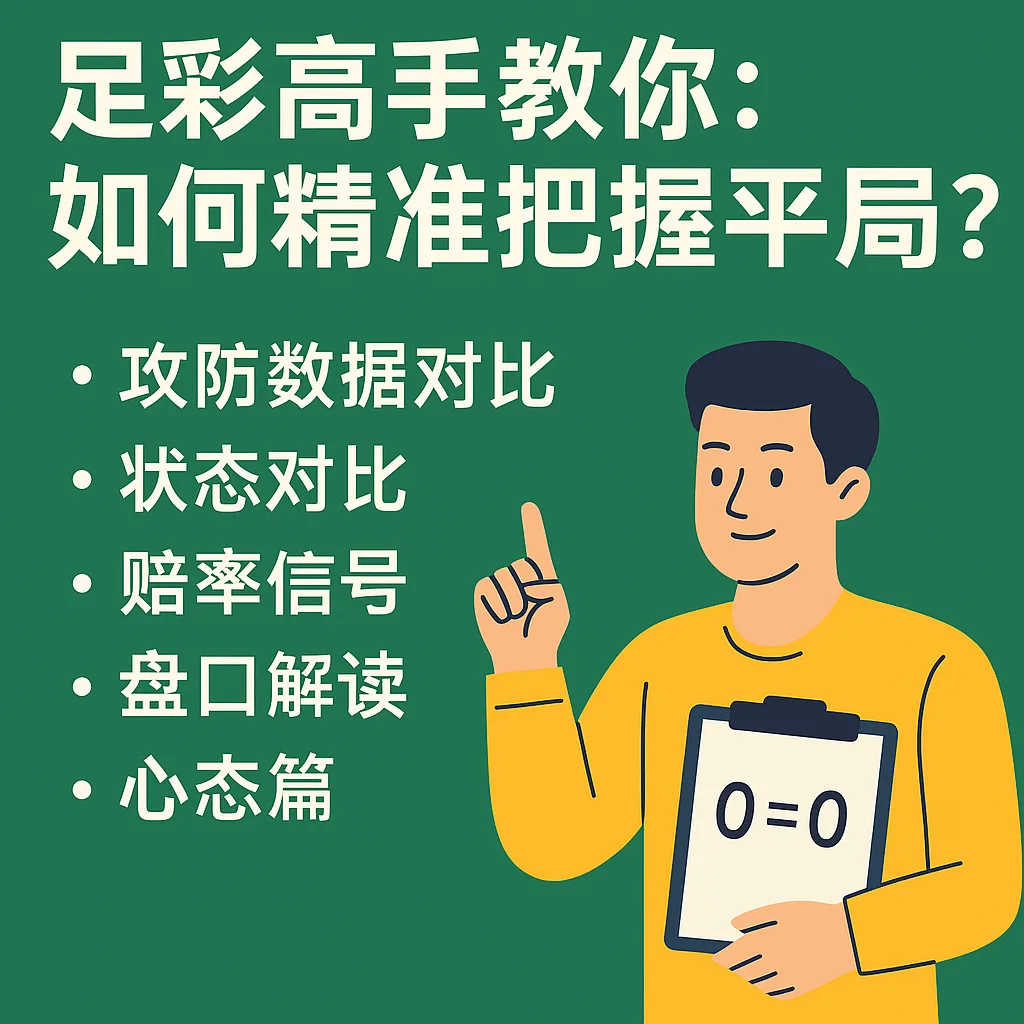 足彩高手教你：如何精准把握平局？｜2025世俱杯深度分析实战篇