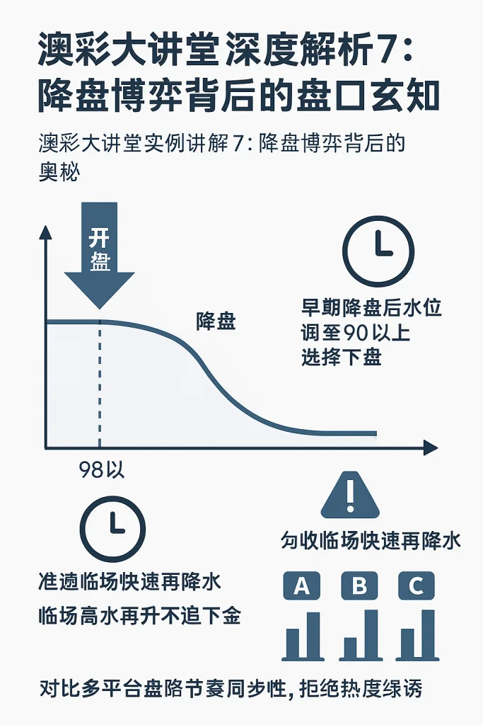 澳彩大讲堂深度解析7：降盘博弈背后的盘口玄机