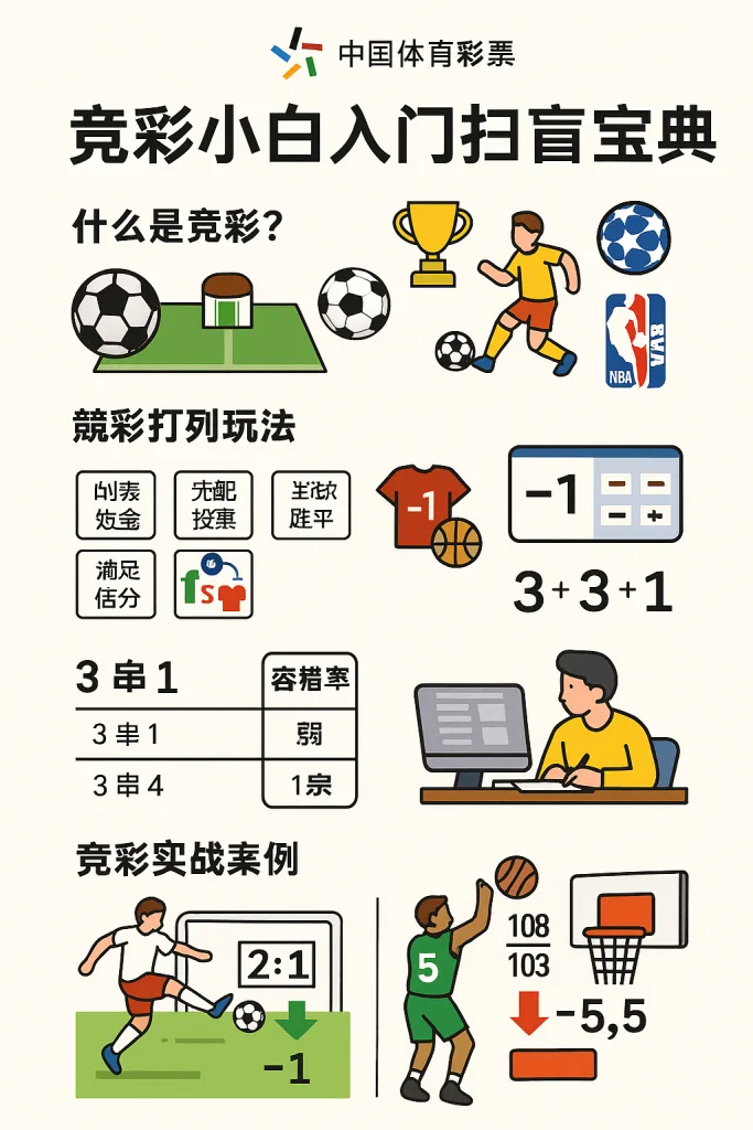 竞彩小白入门扫盲宝典：全面掌握竞彩足球和篮球竞彩玩法